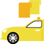 Оклейка такси в желтый